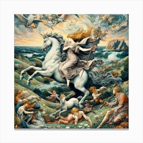 White Horse Canvas Print