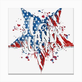 Trending American Flag Western 4th Of July Stars And Canvas Print