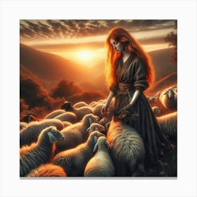 Shepherdess Canvas Print