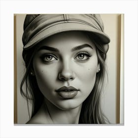 Portrait Of A Girl 1 Canvas Print