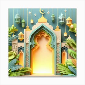 Islamic Ramadan 20 Canvas Print