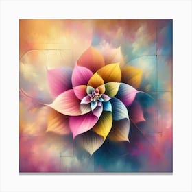 Abstract Flower 10 Canvas Print