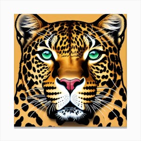 Leopard Head Canvas Print