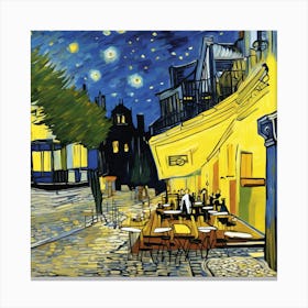 Cafe Terrace At Night, Van Gogh (7) 1 Canvas Print