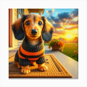 Dachshund 6 Canvas Print