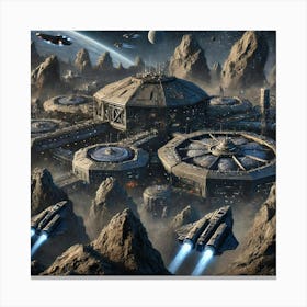 Asterian Asteroid Base Canvas Print