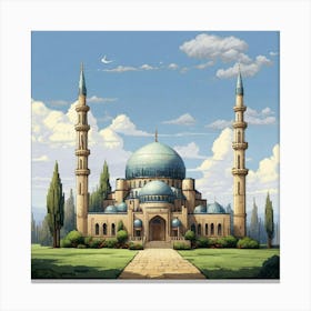 Islamic Mosque paintings 3 Canvas Print