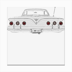 Lowrider 61 Impala Dark Colors Canvas Print