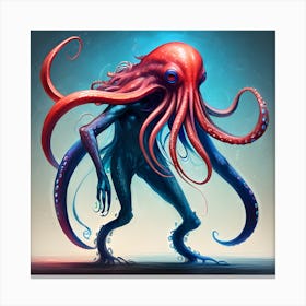 Octopus Monster Canvas Print