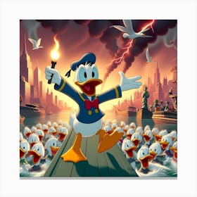 Donald Duck Canvas Print