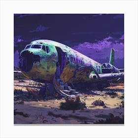 Abandoned Plane Canvas Print