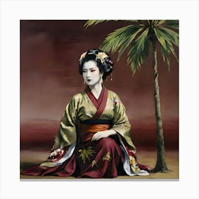 Evening geisha Canvas Print