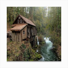 Old Mill In The Woods Canvas Print