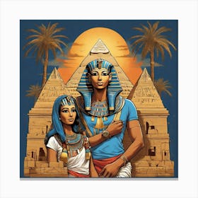 Egyptian Couple Canvas Print