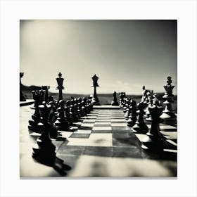 Chess Pieces Canvas Print