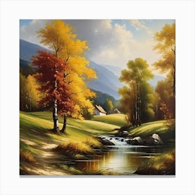 Autumn Landscape 12 Canvas Print