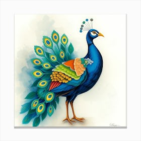 Peacock Canvas Print