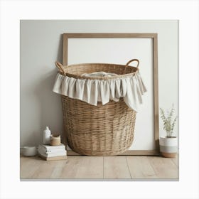 Wicker Basket 1 Canvas Print