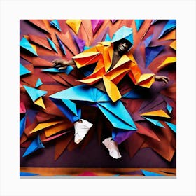 Origami Man Canvas Print