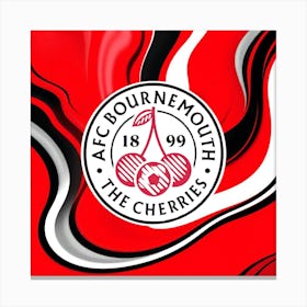 A.F.C. Bournemouth Logo Wall Arts 12 Canvas Print