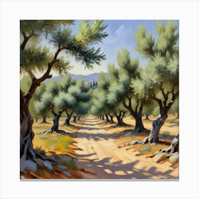 Olive Trees Art Print Canvas Print