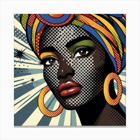 Zahra Pop African Woman Canvas Print