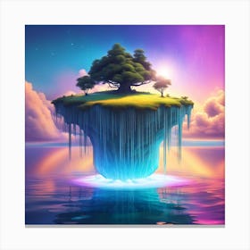 Island In The Sky Canvas Print