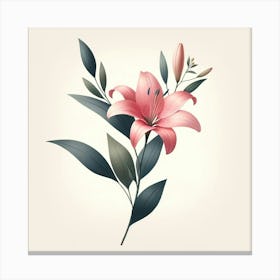 Pink Lily Canvas Print