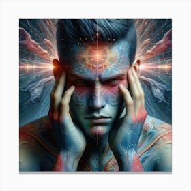 Psychedelic Man Canvas Print