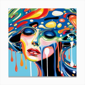 Dripping Woman Canvas Print