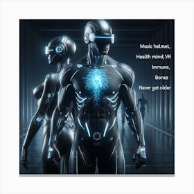 Two Robots 3 Canvas Print