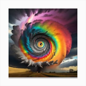 Rainbow Storm Canvas Print