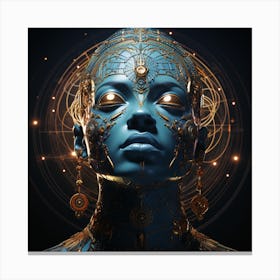 Planet Adorned Goddess Canvas Print