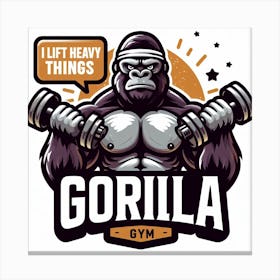 Gorilla Gym Canvas Print