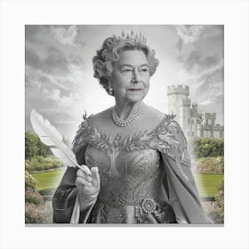Queen Elizabeth IiQueen portrait, queen portrait painting, Queen portrait drawing, famous portraits of queen elizabeth ii, queen elizabeth portrait young, queen elizabeth ii portrait for sale, indian queen portrait, Canvas Print