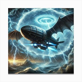 Fang Of The Storm Weather Shields Canvas Print