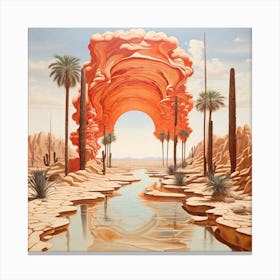 Archway To The Desert Canvas Print