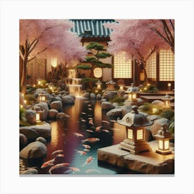 Asian Garden 1 Canvas Print