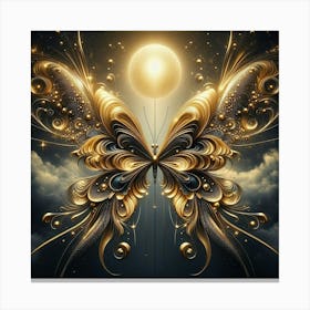 Golden Butterfly 104 Canvas Print