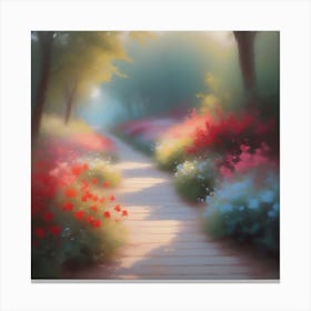 Path In The Woods Canvas Print