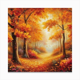 Autumn Path 6 Canvas Print