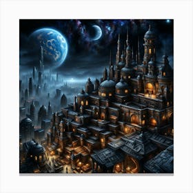 Fantasy City 13 Canvas Print