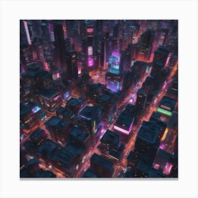 Futuristic City Canvas Print