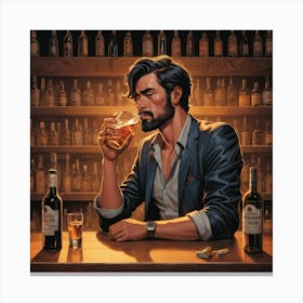 Illustrative Albedo No Drinking Art 3 Canvas Print