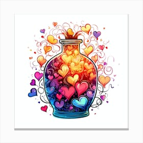 Jar Of Love Canvas Print