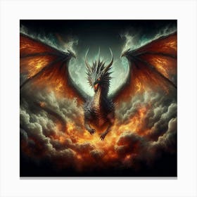 Dragon In The Sky 1 Canvas Print