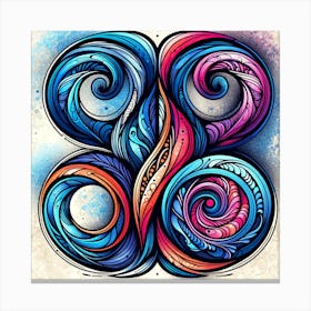 Infinity Colors Wall Art Canvas Print