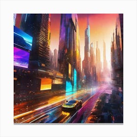 Futuristic City 113 Canvas Print