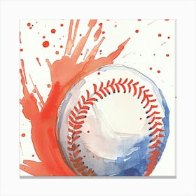 Baseball Painting 1 Canvas Print