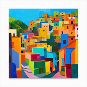 Abstract Travel Collection Cusco Peru 3 Canvas Print